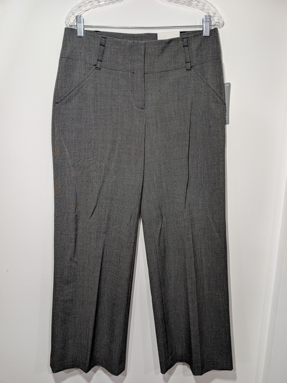 Apt. 9 Charcoal Gray Maxwell Stretch Dress Trousers Womens 12